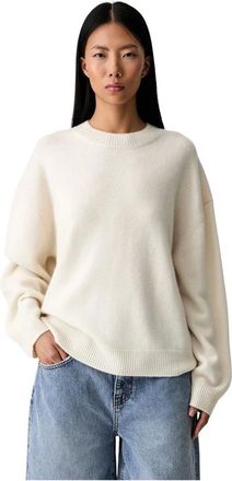 Anine Bing Lee Crew Sweater - Knitwear - Mujer - Beige - S