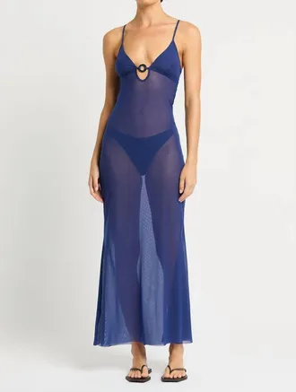 Bond-Eye Cindy Ring Maxi Dress In Midnight Mesh