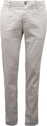 Mason's Heren, Broeken, Beige, Maat: XL Linnen