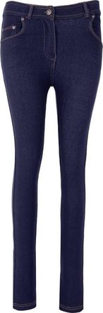 Generic JMA Trading Womens Plain Denim Jeggings, Ladies Stretchy Skinny Jeans Legging Full Length Pull On Slim Fits Pants (Navy, 10)