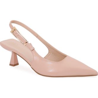 Berness Cassandra Slingback Kitten Heel Pump in Beige at Nordstrom Rack, Size 7.5