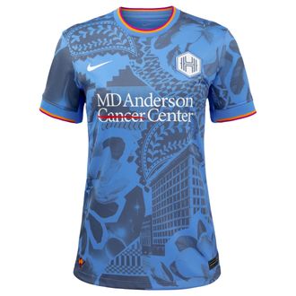 Nike Houston Dash Stadium Away WOMENS Nike Womens Dri-FIT NWSL Replica Jersey in Blue | P35862HODS26-BLU