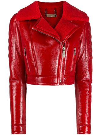 Philipp Plein Giacca biker Killer - Rosso
