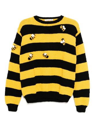 Sky High Farm striped jumper - men - Wool - M - Yellow