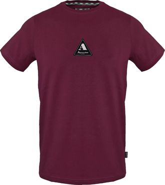 Aquascutum Heren borst Logo T-Shirt (Rood)