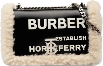 Burberry Pre-owned Cross Body Bags, female, Black, Size: ONE SIZE Pre-owned Fluffy Trim Crossbody Bag