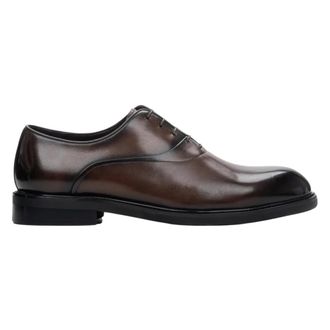 Estro & Luminara Brown Leather Oxford Shoes - male - Estro - Dress Shoes - Brown - 6 UK - Shoes
