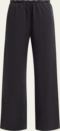 Vince Mid-Rise Pull-On Cotton Pants