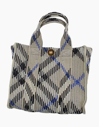 Burberry Womens Burberry Mini Knitted Tote - Lichen
