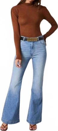 Rolla's East Coast Flare Kate Denim Jeans In Mid Vintage Blue