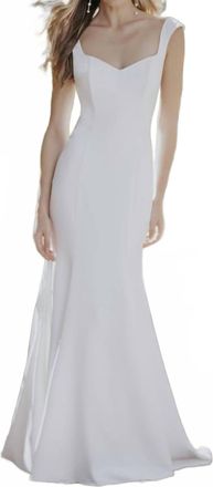 Allure Bridals Sheath Wedding Dress In Ivory/nude