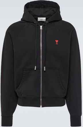 Ami Ami De Cour cotton jersey zip-up hoodie