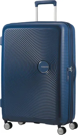 American Tourister Koffer AMERICAN TOURISTER Soundbox, Damen, Gr. B/H/T: 51,5cm x 77cm x 29,5cm, blau (dunkelblau), Polypropylen, Koffer Koffer