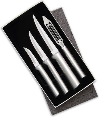 Rada 4-Piece Meal Prep Knife Set in Gift Box in Silver at Nordstrom
