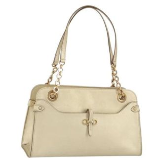 Ferragamo Borsa a spalla in pelle Pre-owned - - Pre-owned - Donna - Beige - ONE SIZE