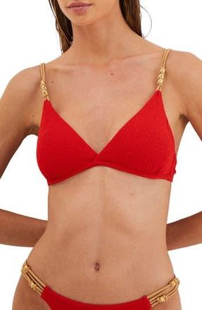 Vix Firenze Paige Kira Bikini Top in Red at Nordstrom Rack, Size Small