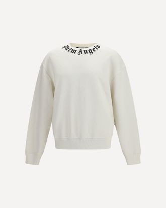 Palm Angels Neck logo Sweatshirt Male S