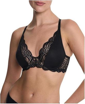 Natori Persuasion Convertible Plunge T-shirt Bra Womens Bra Black : 36DDD, Elastane/Nylon