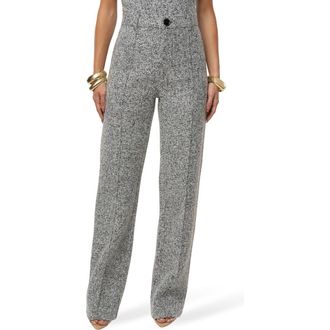 JLUXLABEL Stay Sharp Tweed Trouser in Light Grey at Nordstrom, Size X-Small 33