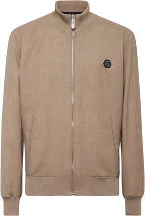 Philipp Plein Giacca con applicazione - Marrone