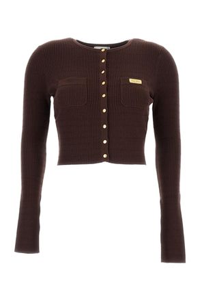 Elisabetta Franchi Fitted Button-Front Sweater