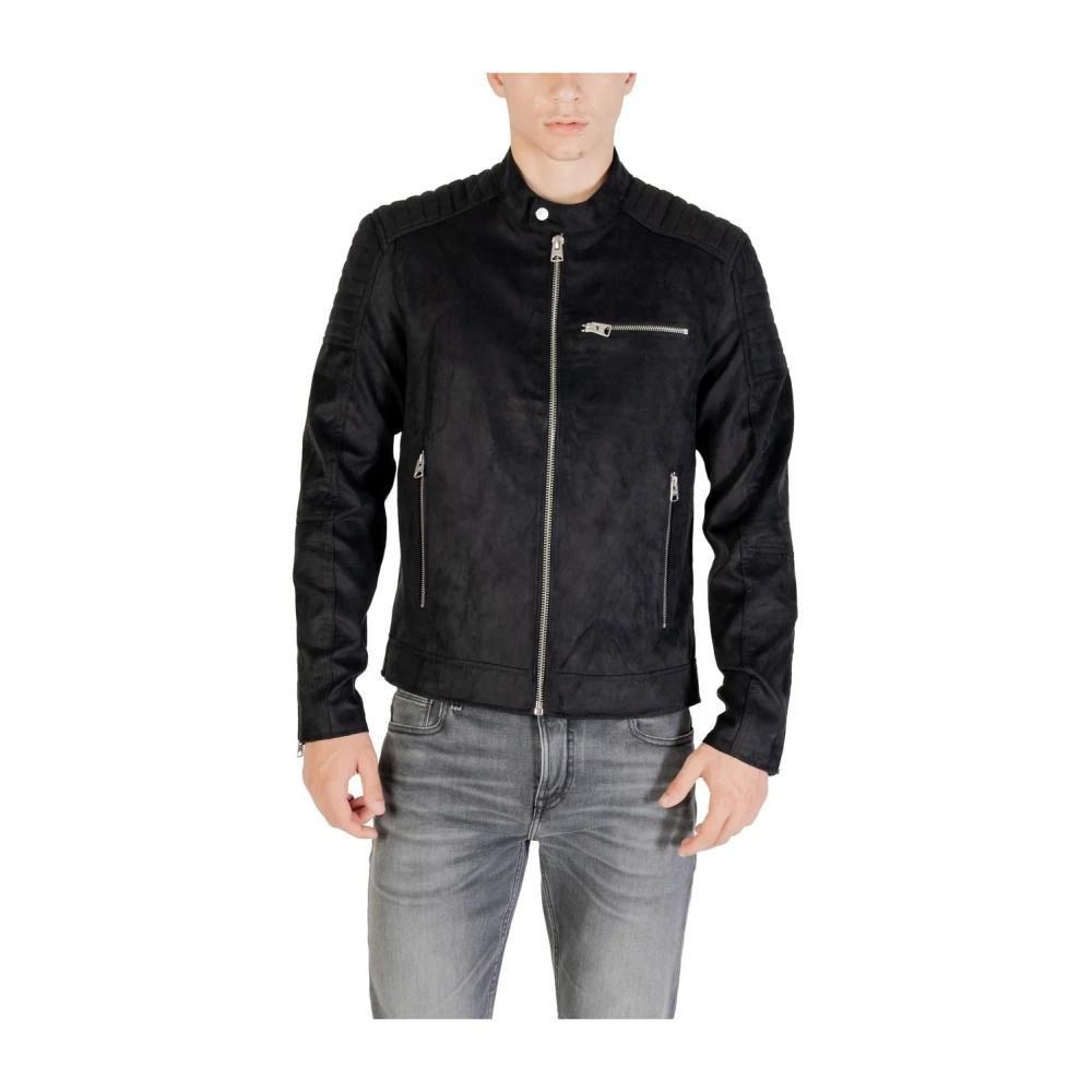 Giacca da aviatore nera vintage Badgé, pelle di capra - lcaviatorbd | Schott NYC