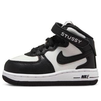 Nike (TD) Nike x Stussy Air Force 1 Mid Black White DN4160-002