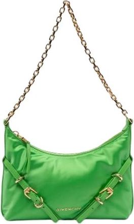 Givenchy Pre-owned The Voyou Party Crossbody Tas - Dames - Vintage Schoudertas - Groen - ONE Size - Leer - Vintage