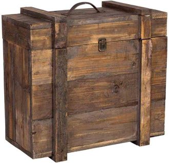 Wanderlust Deco Caja De Madera 48x24x46h Cm