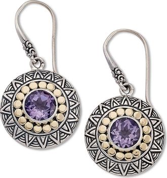 Samuel B. Two-Tone Disc Drop Earrings in Purple at Nordstrom Rack