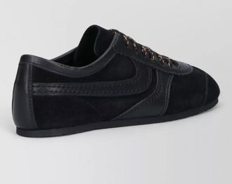 Dries Van Noten low top sneakers suede panels rubber sole