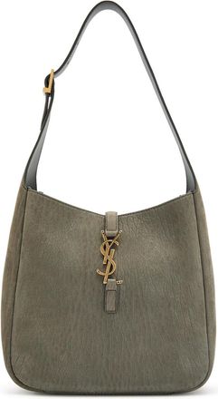 Saint Laurent Le 5 &aacute; 7 Small Grained Nubuck Hobo bag - Grey - One Size