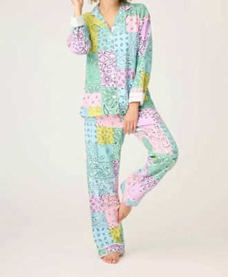 PJ Salvage Howdy Honey Paisley 3-Piece Flannel Pj Set In Multi