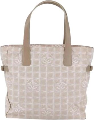 Chanel Pre-owned Travel Line Tote - Dames - Vintage Shopper - Beige - ONE Size - Leer - Vintage