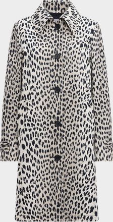 C&acirc;llas Milano Alaine Animal-Print Car Coat