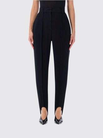 Stella McCartney High-Waisted Straight-Leg Trousers in Viscose Blend with Pleats