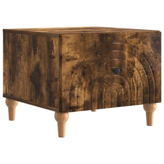 vidaXL Mesa De Caf&eacute; Roble Ahumado 49 X 50 X 40 Cm Madera De Ingenier&iacute;a Vidaxl