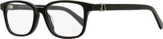 Moncler Unisex Rectangular Eyeglasses ML5169D 001 Black 52mm