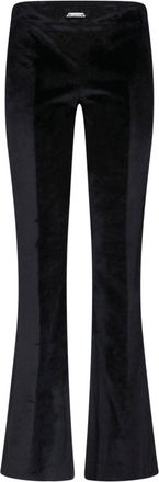 Dondup Black Velvet Cut-Out Bootcut Pants