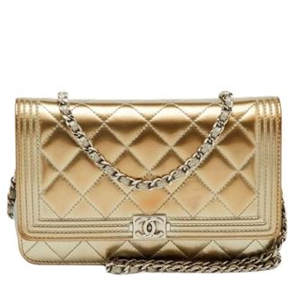 Chanel Pre-owned Cross Body Bags, female, Yellow, Size: ONE SIZE Pre-owned Cross Body Bag