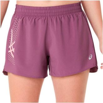 Asics Icon 4 Short Laufshorts f&uuml;r Damen | lila/rosa