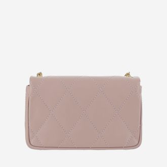 Burberry Womens Leather Strand Clutch Pink Calf Grain Handbags Hand Bags