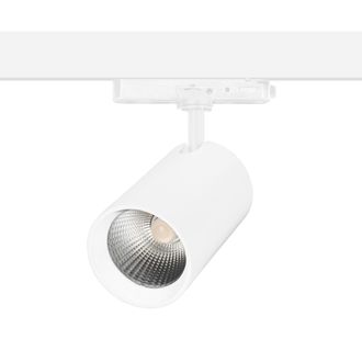 Forlight Tent Proyector De Carril Led 24.6w Di&aacute;metro 9cm. Blanco C&aacute;lido 3000k Y 1984lm. Sistema De Carril Compatible Con Carril Trif&aacute;sico. Proyector Orientable
