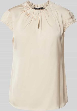 Comma Blusenshirt mit gelegten Falten in Sand, Größe 34