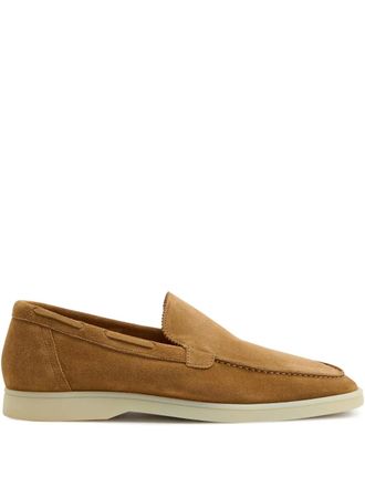 Aurélien Yacht suede-leather loafers - Neutrals