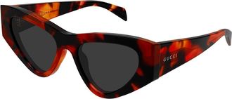 Gucci GG2019S 002 Womens Sunglasses Tortoiseshell Size 53