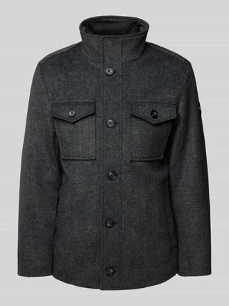 Tom Tailor Regular Fit Jacke mit Wolle in Anthrazit, Gr&ouml;&szlig;e XXL