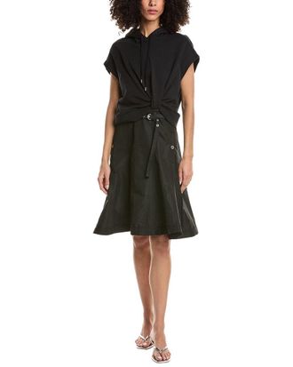 3.1 Phillip Lim Sleeveless Hoodie Combo Dress