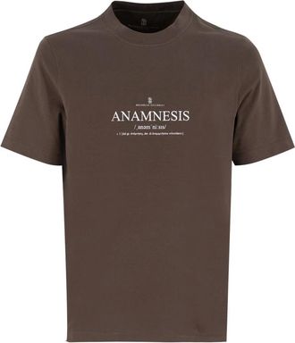 Brunello Cucinelli Hombre, Camisetas, Marrón, Talla: M