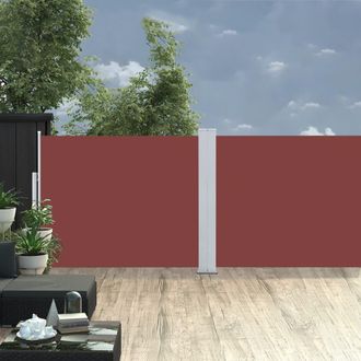 Berkfield Home Retractable Side Awning Brown 140x1000 cm